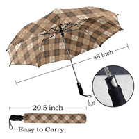 Argyle Afterparty Semi-Automatic Foldable Umbrella