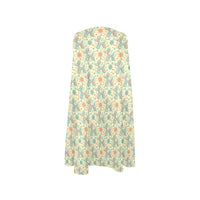 Garden Party Pup Women’s Flowy Sleeveless Dress with Pockets