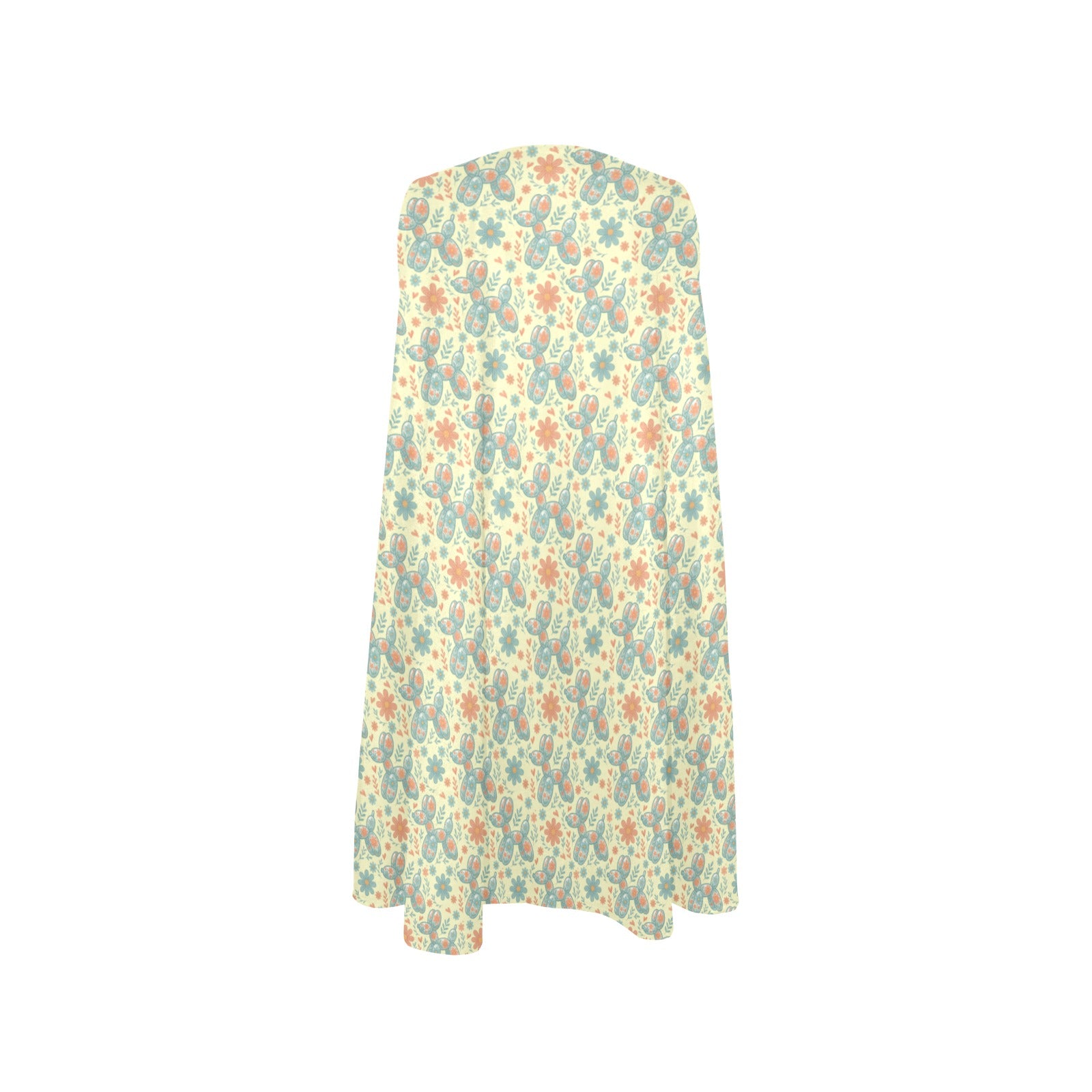 Garden Party Pup Women’s Flowy Sleeveless Dress with Pockets