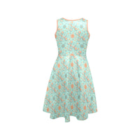 Garden Party Pup Women’s Fit & Flare Sleeveless Dress
