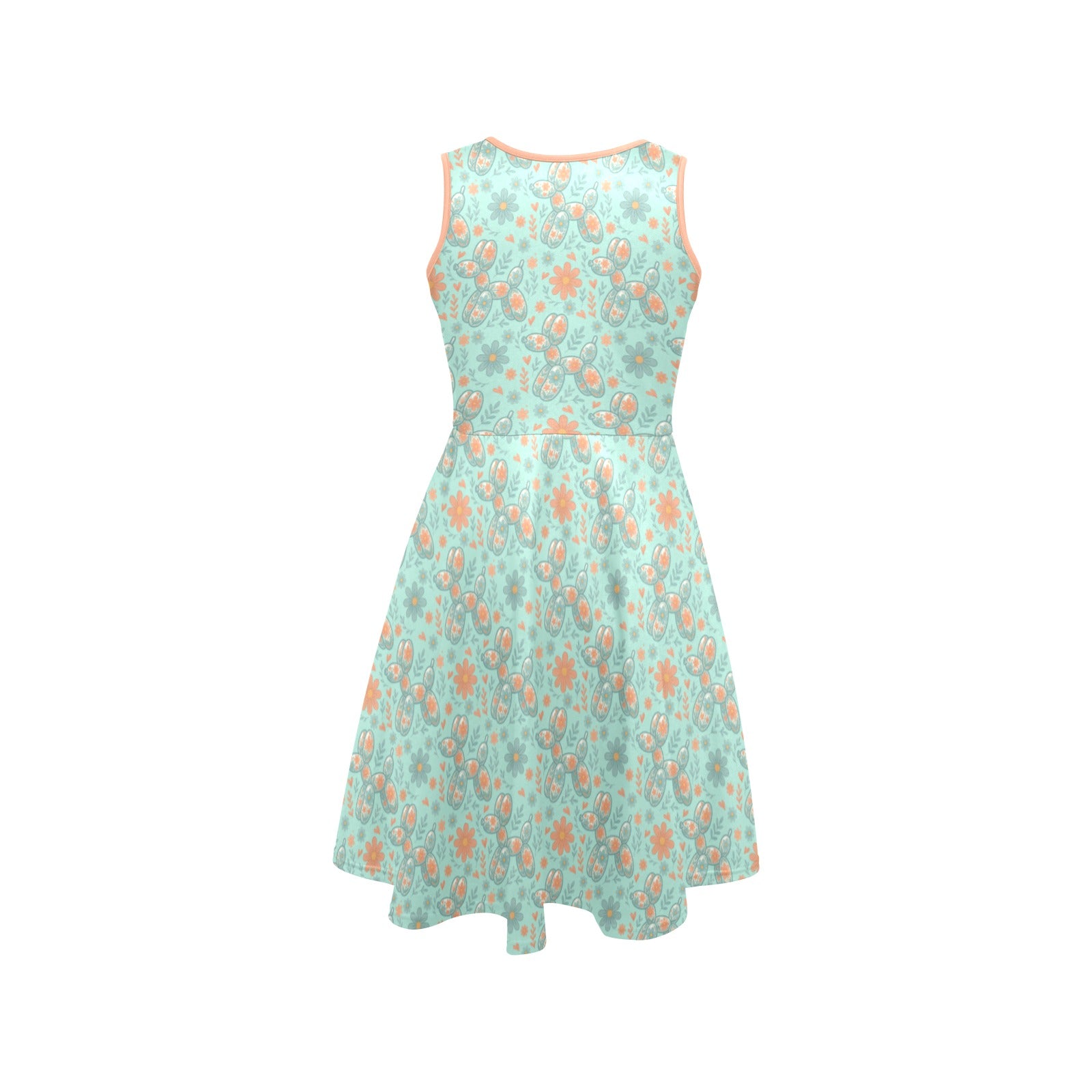 Garden Party Pup Women’s Fit & Flare Sleeveless Dress