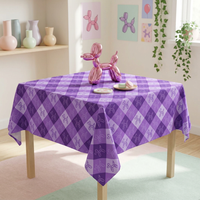 Argyle Afterparty Square Tablecloth 55" x 55"