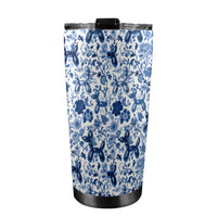Porcelain Pups 20oz Stainless Steel Tumbler with Lid