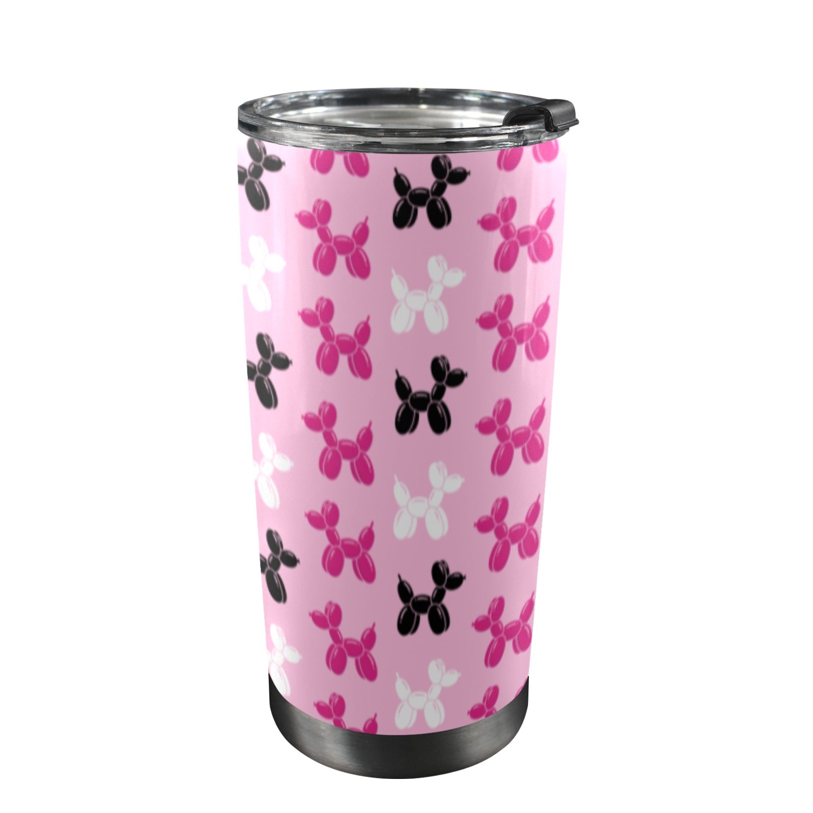 Pink Dogs 20oz Stainless Steel Tumbler with Lid