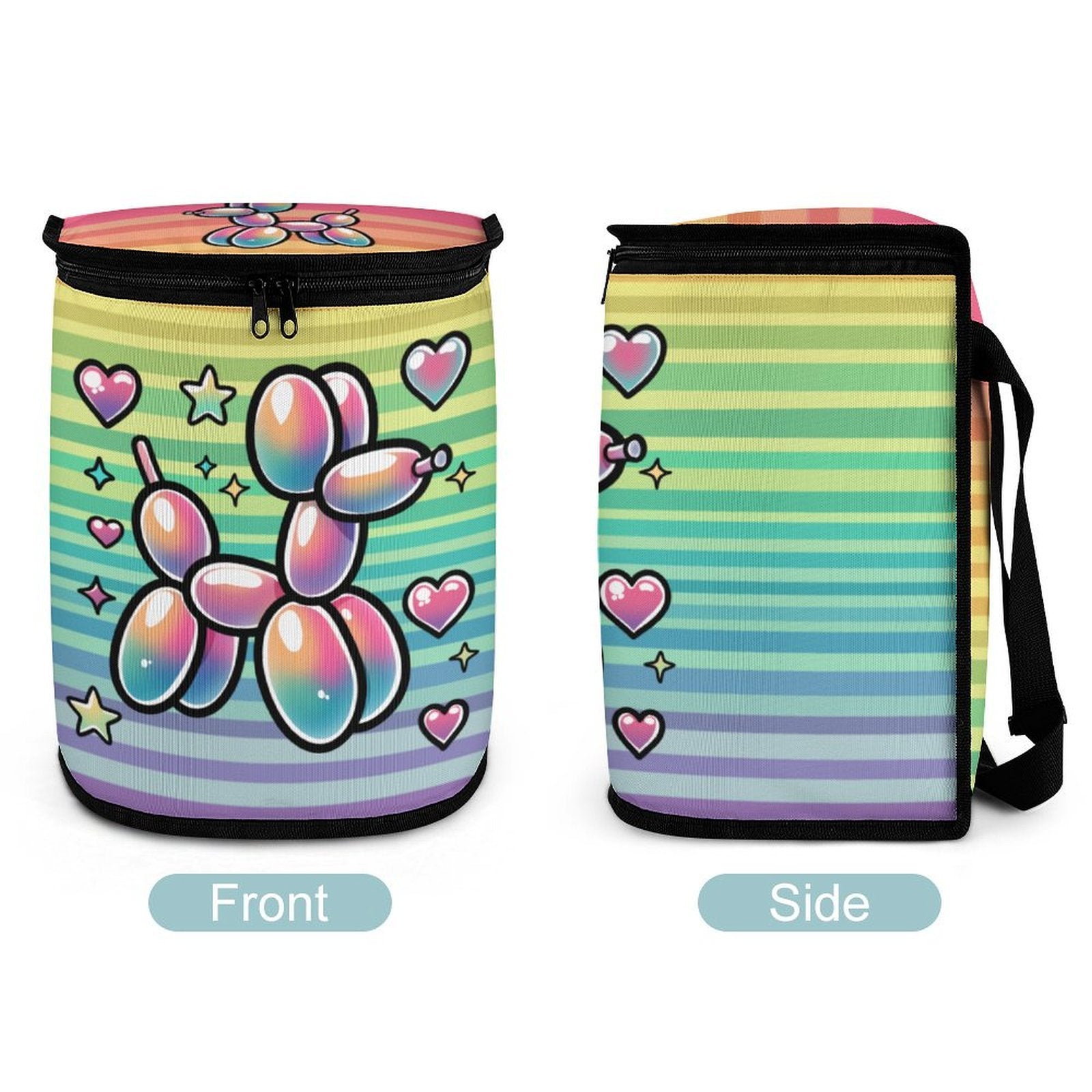 Retro Rainbow Scraps Bin