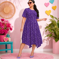 Twisterhood Relaxed Fit Belted Midi Dress