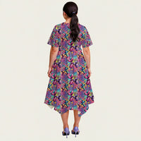 Sweet Dreams Dogs Relaxed Fit Belted Midi Dress