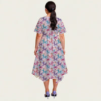 Perfectly Princess Relaxed Fit Belted Midi Dress