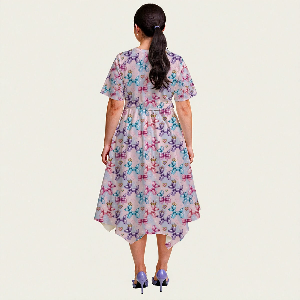 Perfectly Princess Relaxed Fit Belted Midi Dress