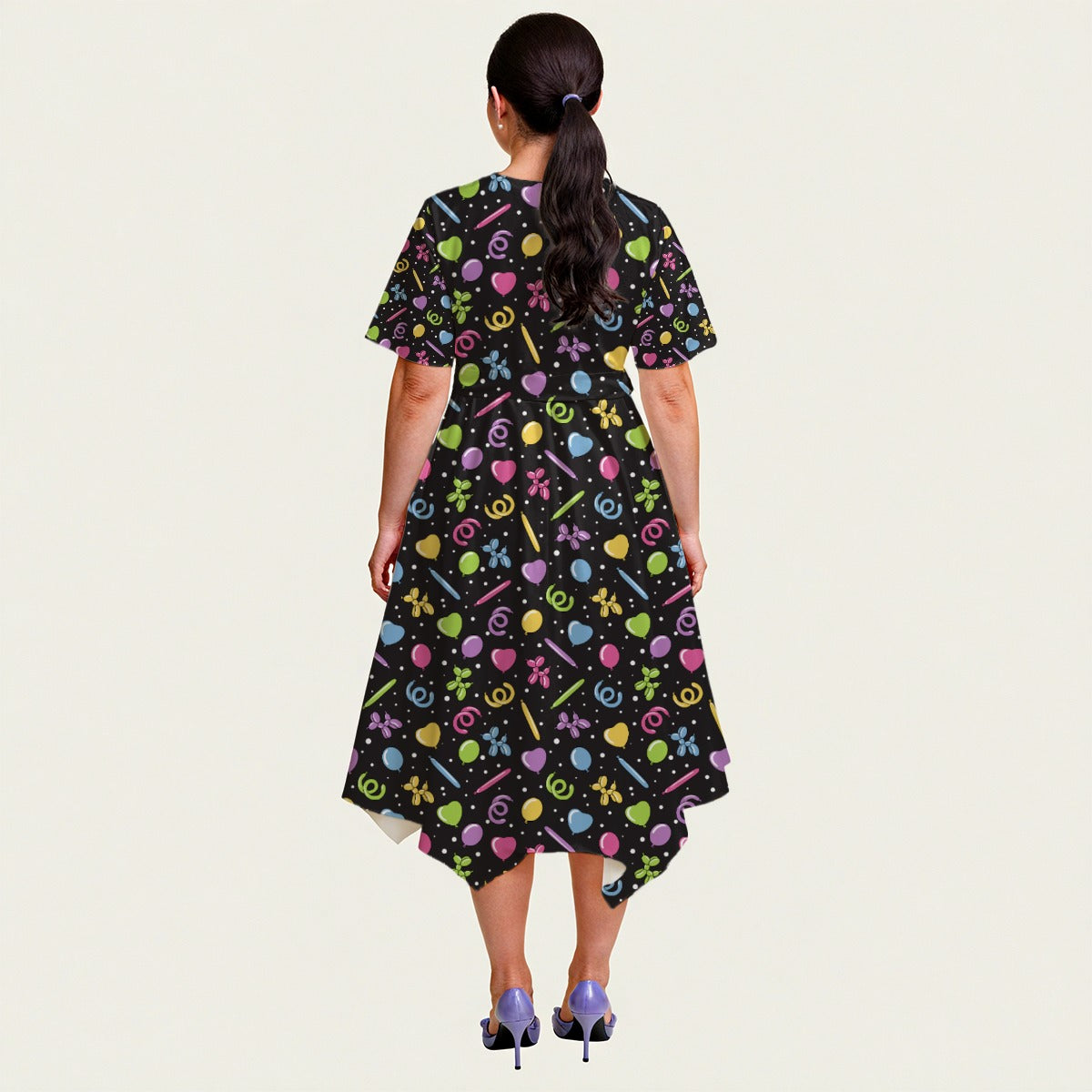 Twisterhood Relaxed Fit Belted Midi Dress