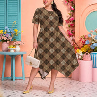 Argyle Afterparty Relaxed Fit Belted Midi Dress