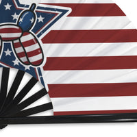 Patriotic Pups Folding Clack Fan