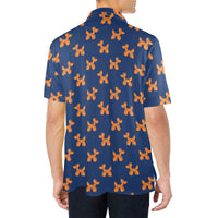 mensblazer Men's All Over Print Polo Shirt (Model T55)