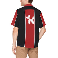 Balloon Dogs Men's Hawaiian Shirt with Chest Pocket