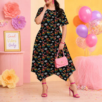 Pop Squeak Relaxed Fit Belted Midi Dress