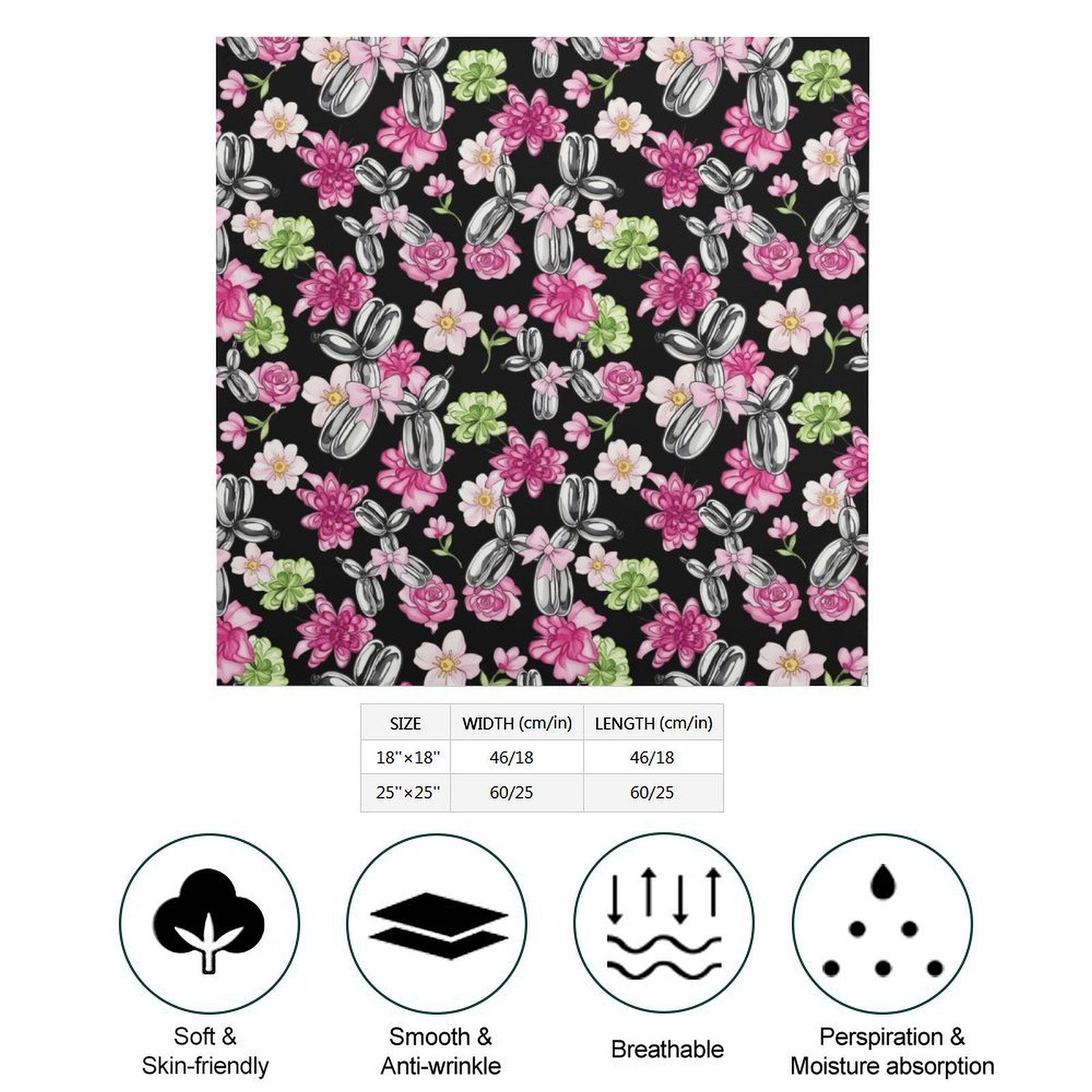 Petal Pop Silky Scarf