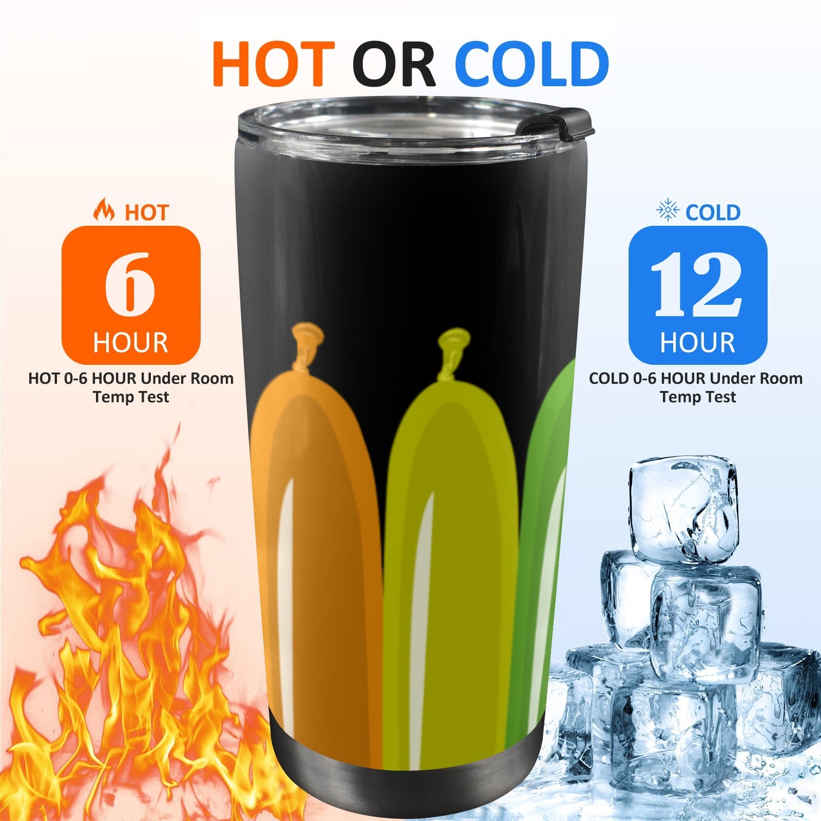 Twisty Balloons 20oz Stainless Steel Tumbler with Lid
