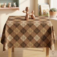 Argyle Afterparty Square Tablecloth 55" x 55"