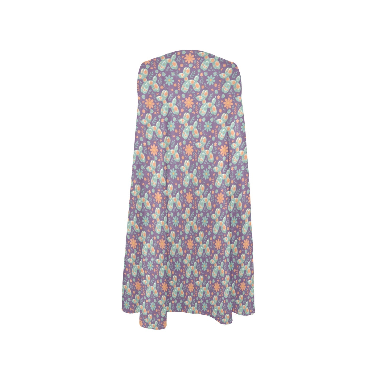 Garden Party Pup Women’s Flowy Sleeveless Dress with Pockets