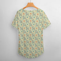 Garden Party Pup Women's Ice Silk V-Neck Top