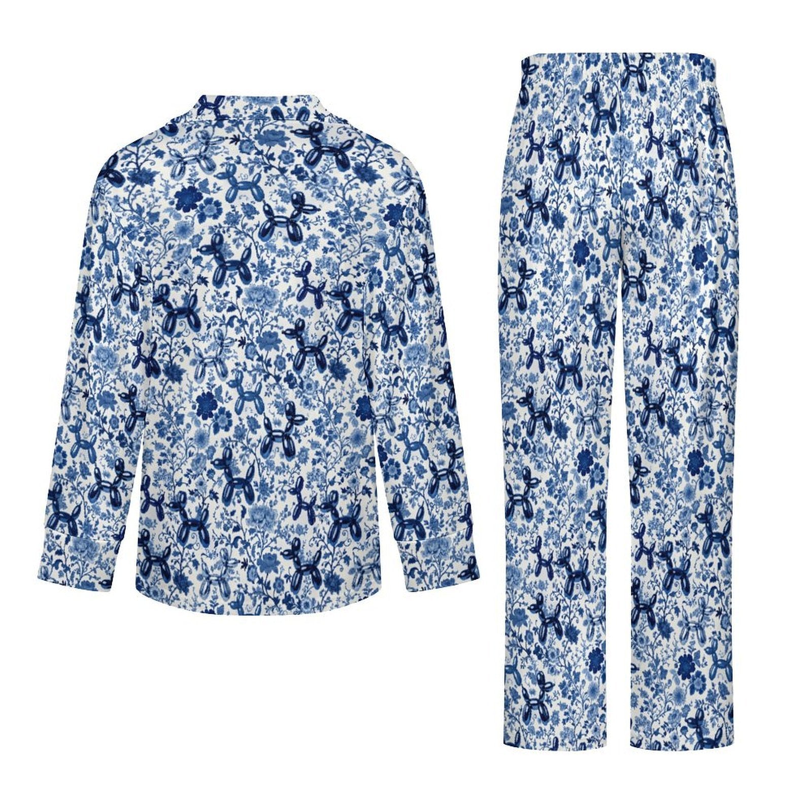 Porcelain Pups Women's Long Sleeve Pajama Set