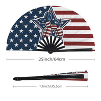 Patriotic Pups Folding Clack Fan