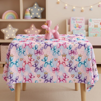 Perfectly Princess Square Tablecloth 55" x 55"
