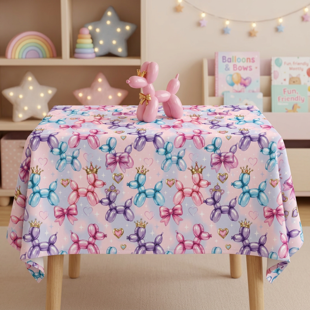 Perfectly Princess Square Tablecloth 55" x 55"
