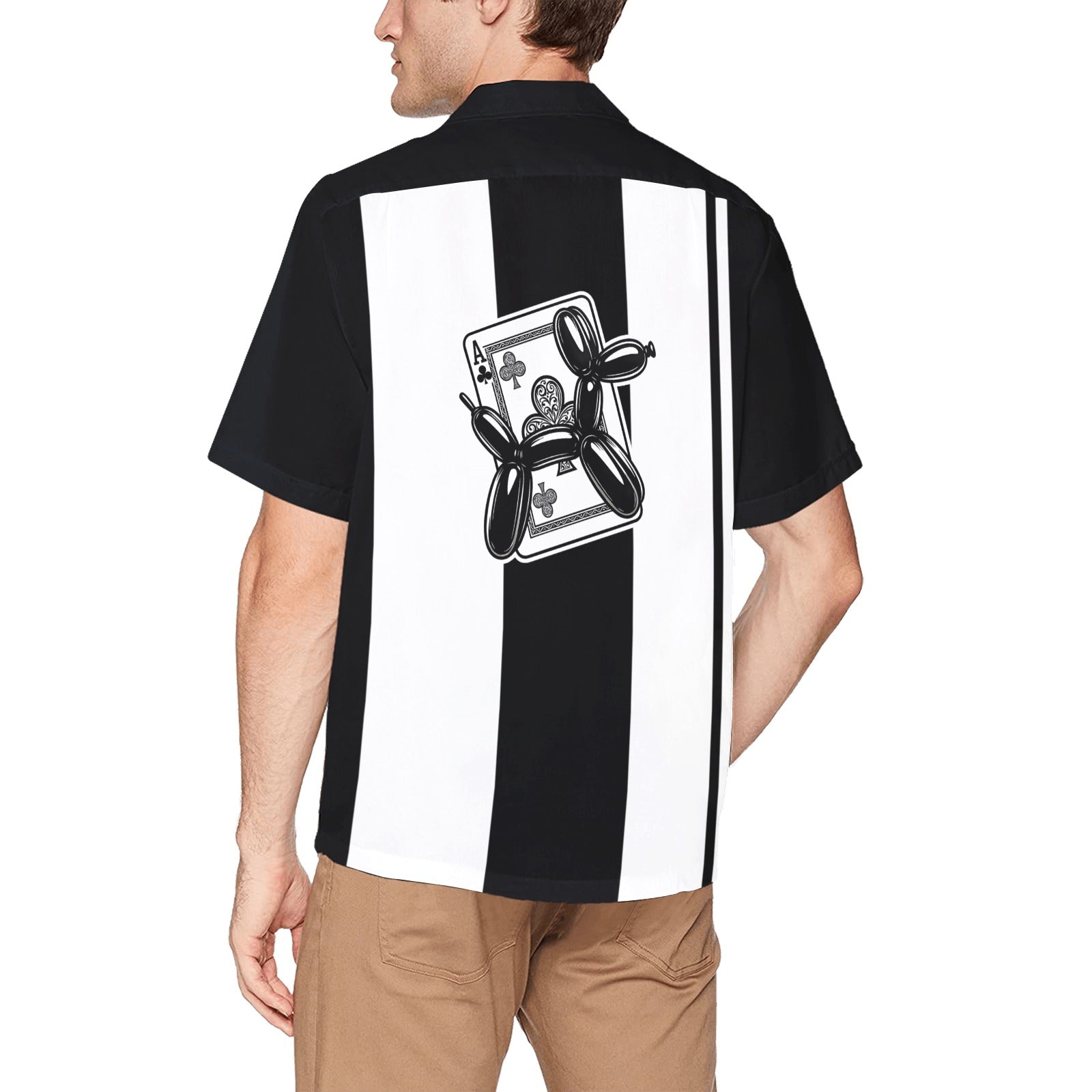 Balloon Magic Men's Hawaiian Shirt with Chest Pocket