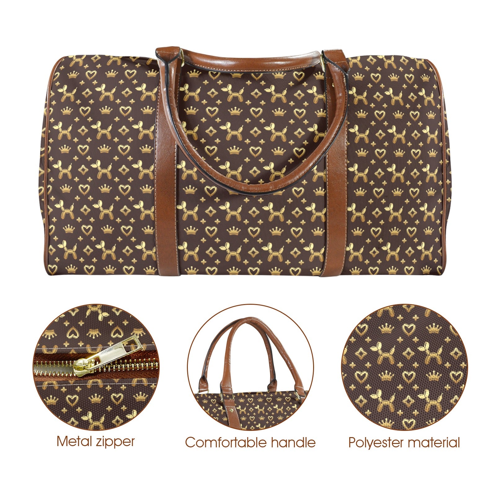 Decadent Dogs Large Travel Bag