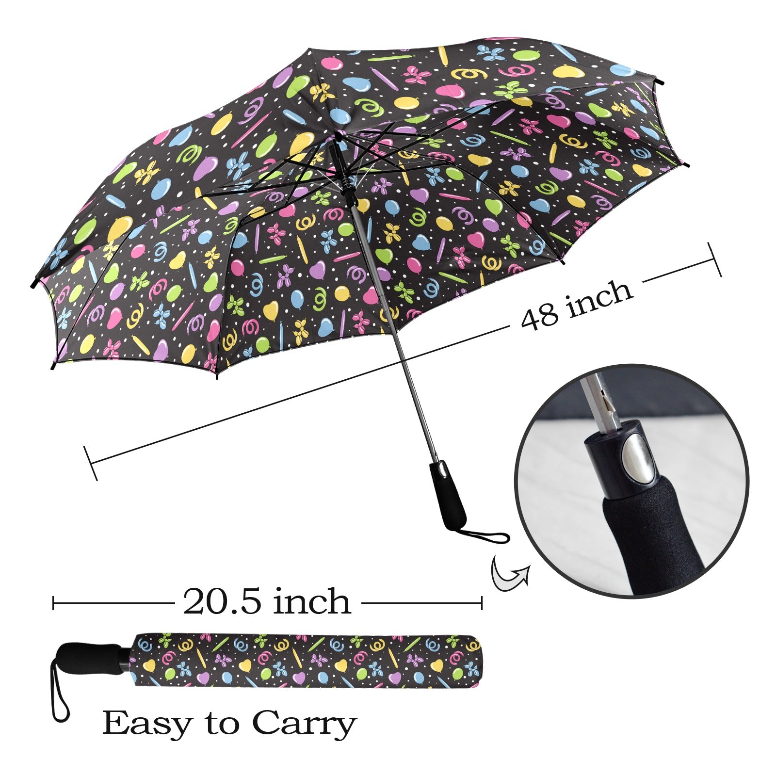Twisterhood Semi-Automatic Foldable Umbrella