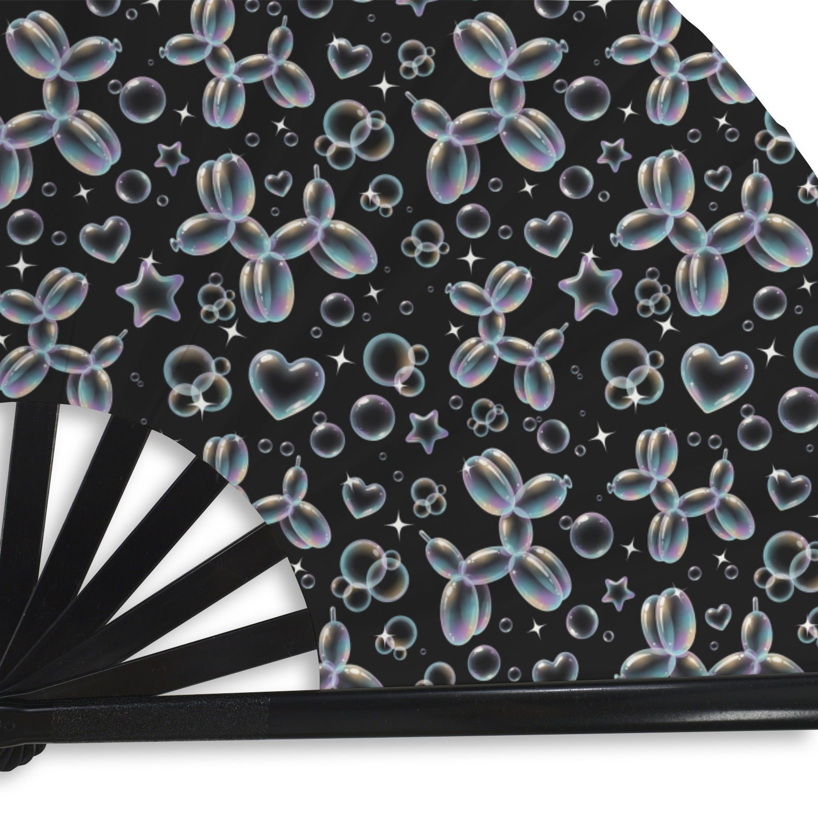 Bubble Balloon Dogs Folding Clack Fan