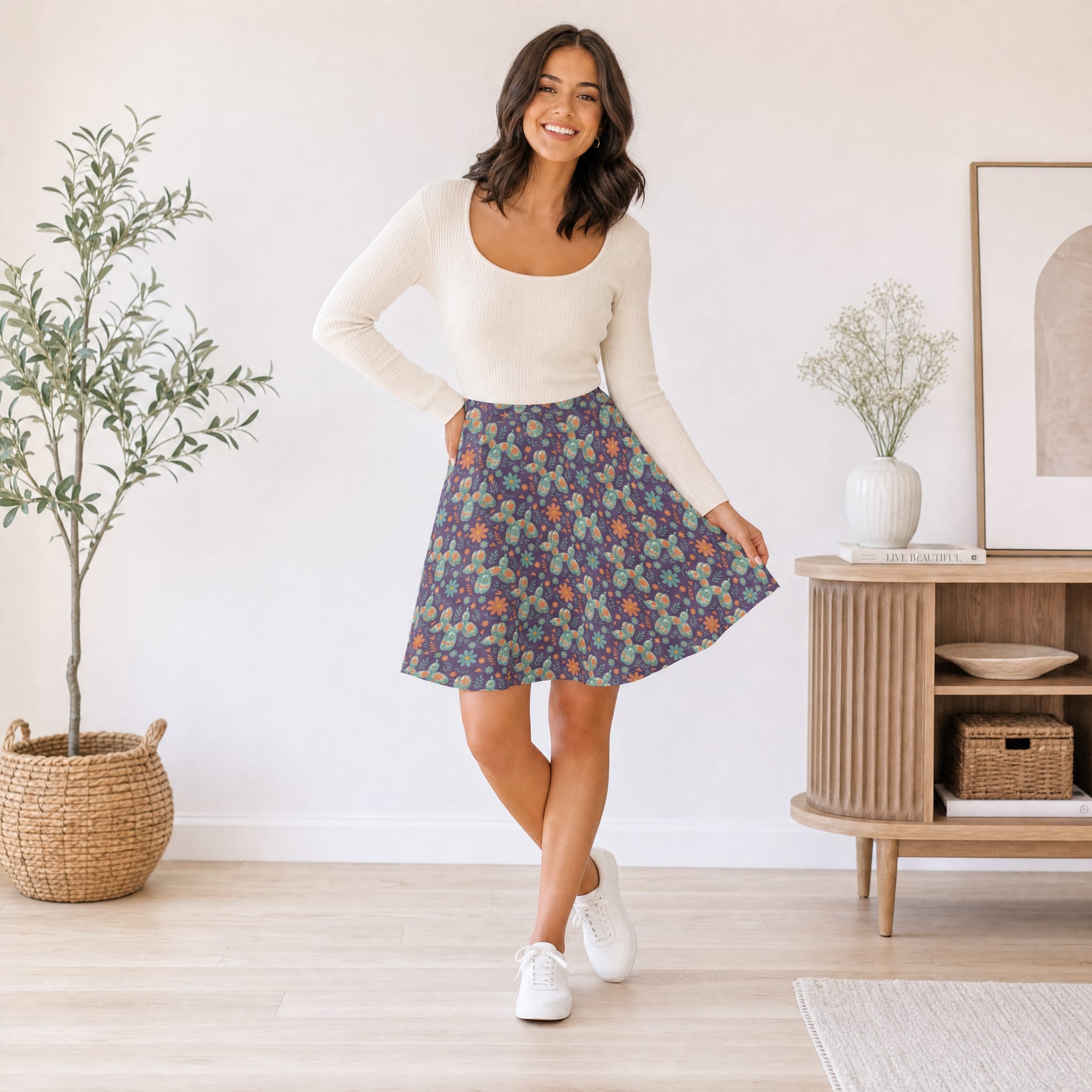 Garden Party Pup Twirl Skirt