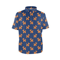 mensblazer Men's All Over Print Polo Shirt (Model T55)