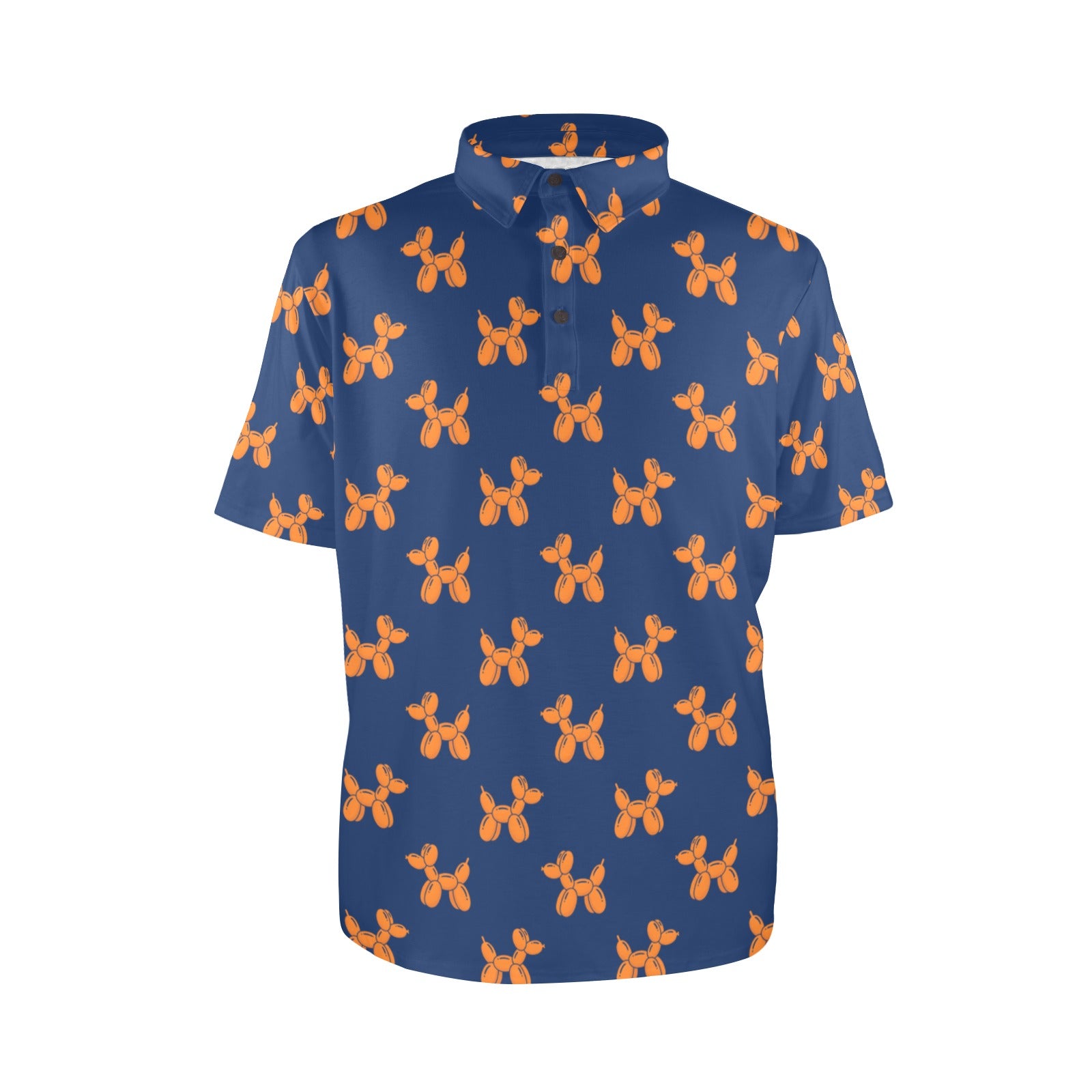 mensblazer Men's All Over Print Polo Shirt (Model T55)
