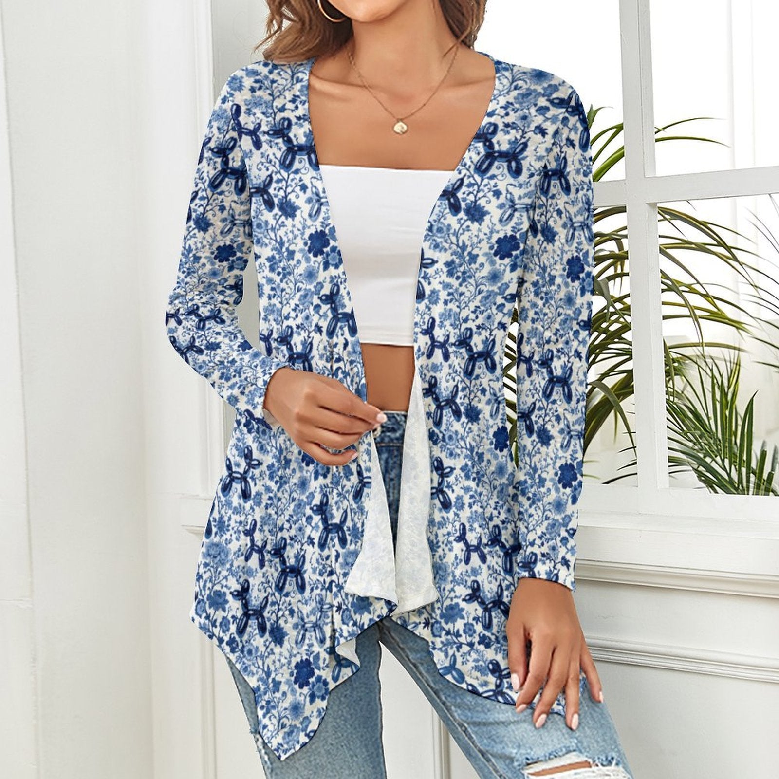 Porcelain Pups Women's Airy Cardigan