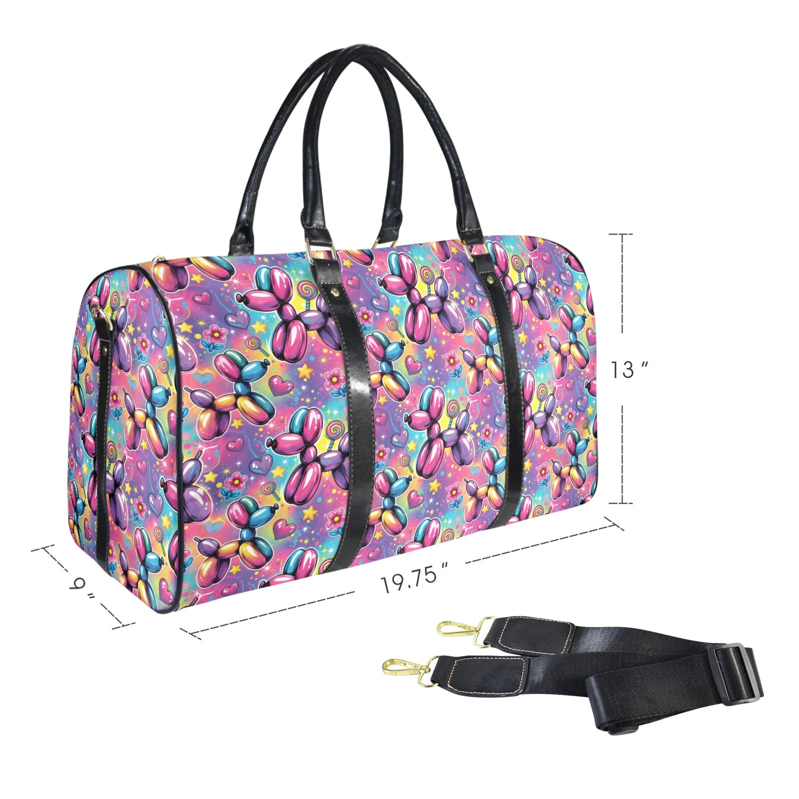 Sweet Dreams Dogs Large Travel Bag