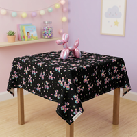 Retro Rainbow Square Tablecloth 55" x 55"
