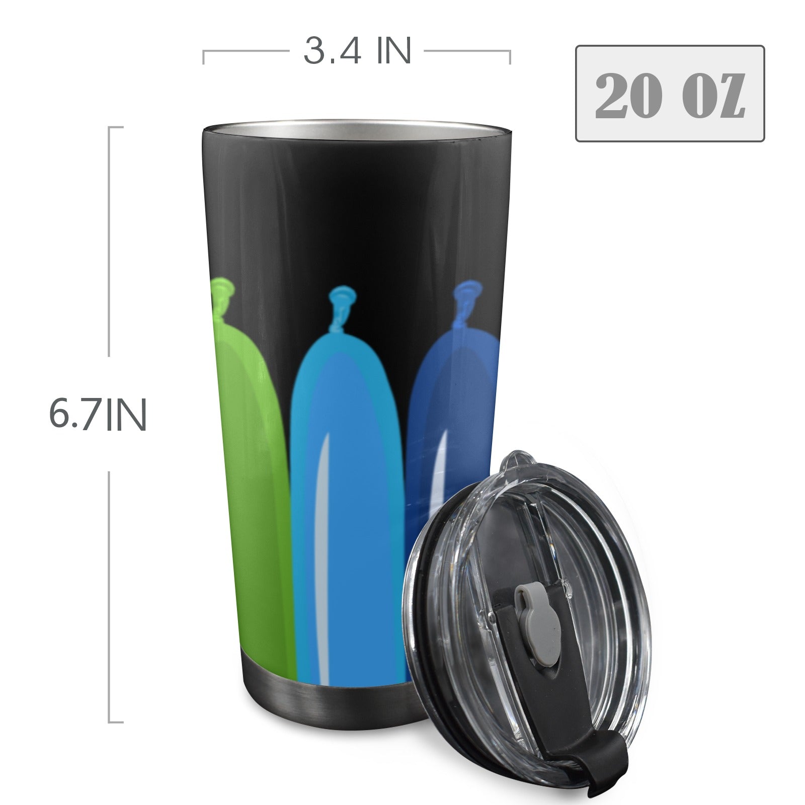 Twisty Balloons 20oz Stainless Steel Tumbler with Lid