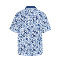 Porcelain Pups Men's Hawaiian Shirt with Chest Pocket