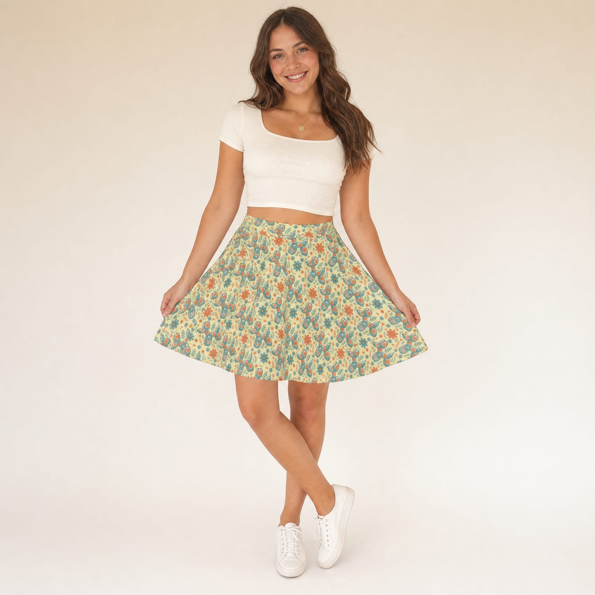 Garden Party Pup Twirl Skirt