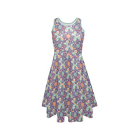 Garden Party Pup Women’s Fit & Flare Sleeveless Dress
