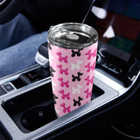 Pink Dogs 20oz Stainless Steel Tumbler with Lid