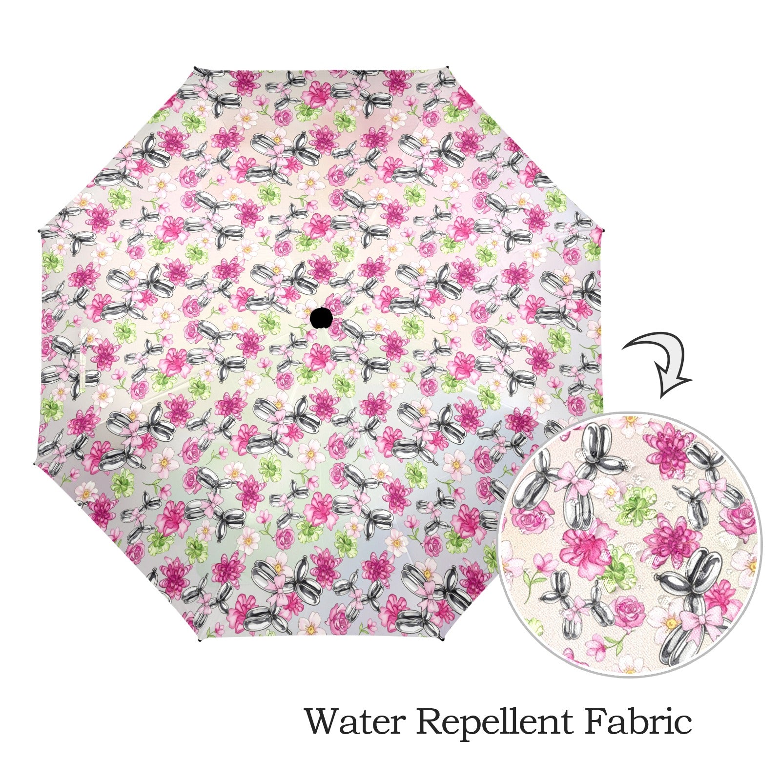 Petal Pop Semi-Automatic Foldable Umbrella