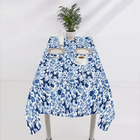 Porcelain Pups Square Tablecloth 55" x 55"