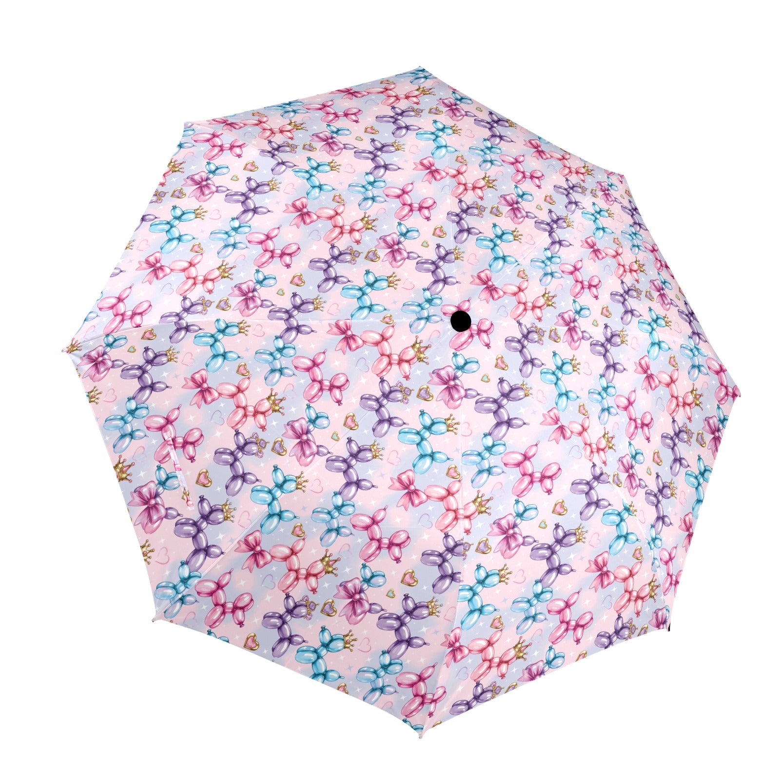Perfectly Princess Semi-Automatic Foldable Umbrella