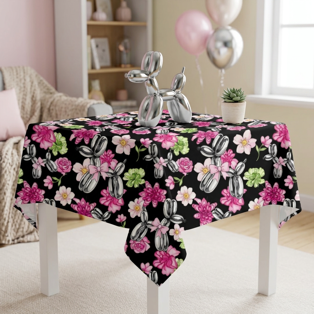 Petal Pop Square Tablecloth 55" x 55"