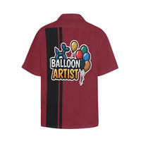 Balloon Artist Men's Hawaiian Shirt with Chest Pocket