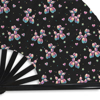 Retro Rainbow Folding Clack Fan