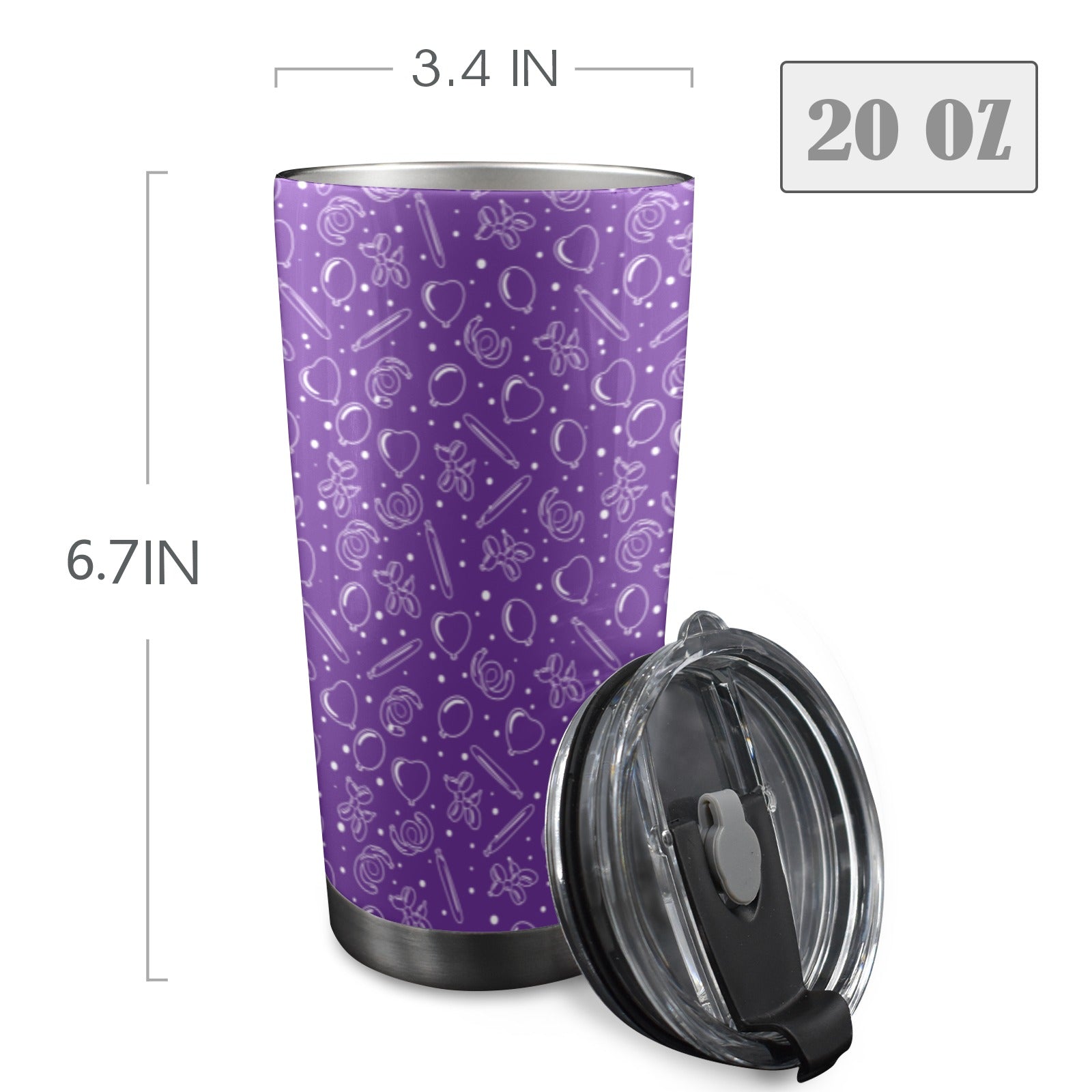 Twisterhood 20oz Stainless Steel Tumbler with Lid